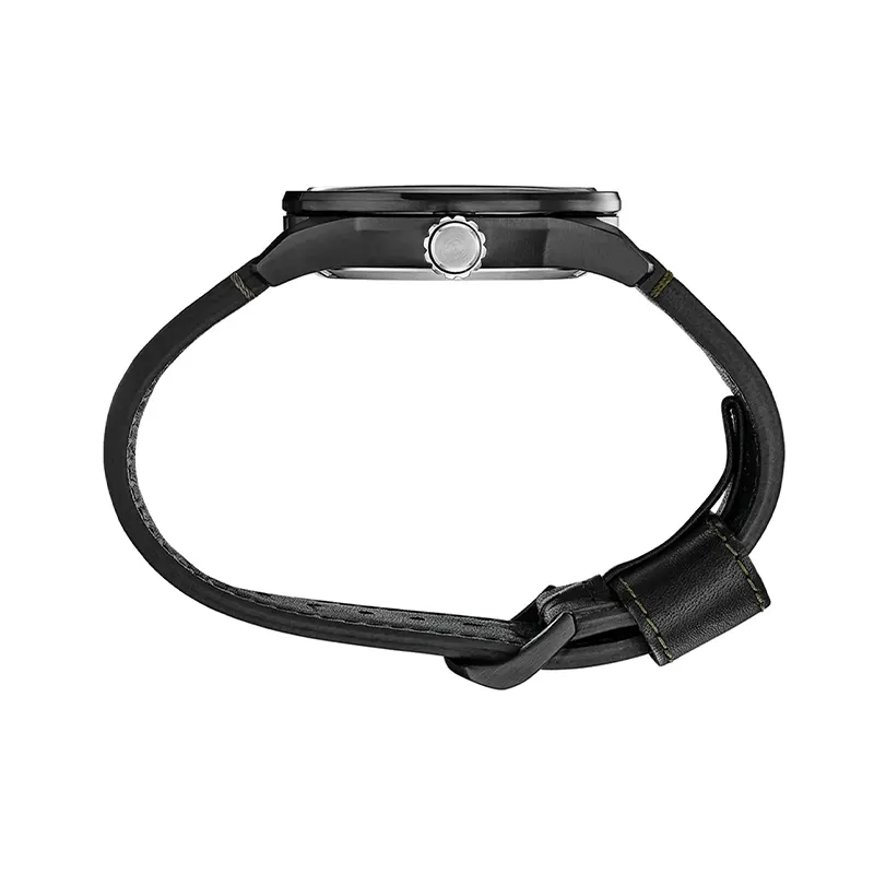 Citizen Avion Eco-Drive Green Dial Leather Men's Watch- AW1735-03X